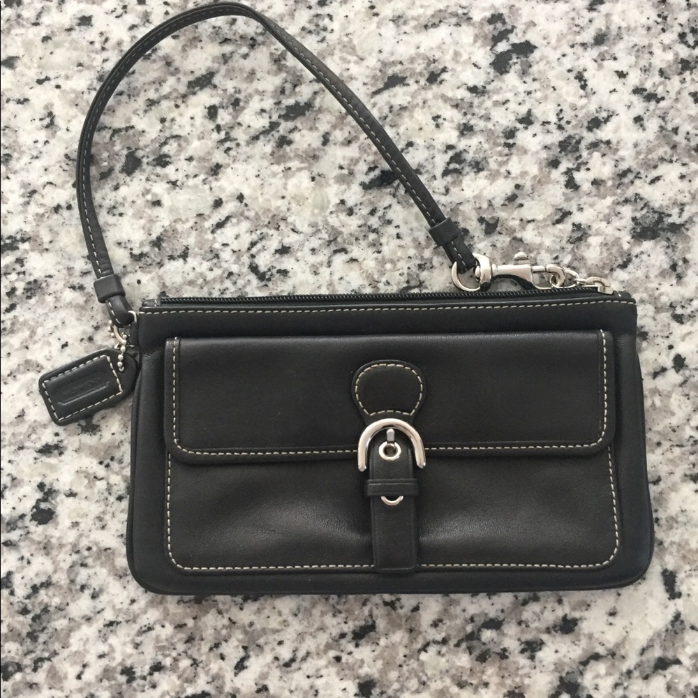 COACH Leather Wristlet